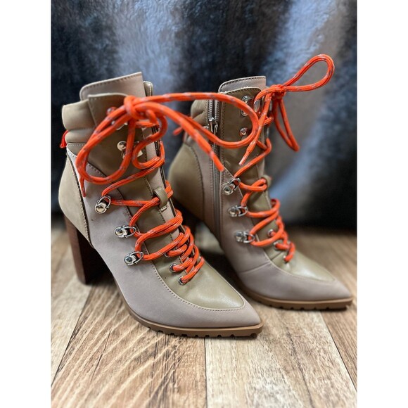 NEW Steve Madden Karey Leather Pointed Toe Ankle Boots Shoes Size 5 - Picture 1 of 6